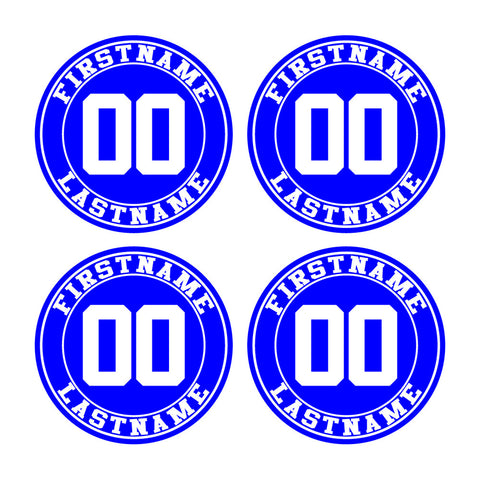 Name And Number Custom Bat Decal Set