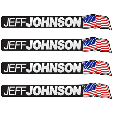 Gradient - Custom Cycling Rider Name Decal Set