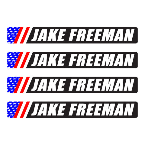 Freeman Style - Custom Bike Frame Rider Name Decal Set
