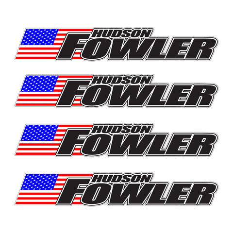 Hudson Style - Custom Cycling Rider Name Decal Set